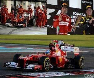 Puzzle Fernando Alonso - Ferrari - 2012 Αμπού Ντάμπι Grand Prix, 2 ΒΔ ταξινομούνται